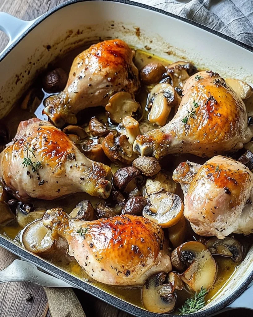 Creamy Garlic Herb Chicken with Mushrooms