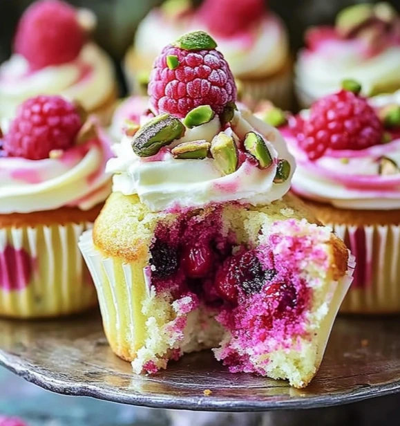 Irresistible Raspberry Pistachio Cupcakes A Match Made in Dessert Heaven