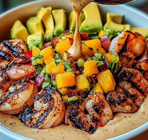 Shrimp Bowl with Mango Salsa
