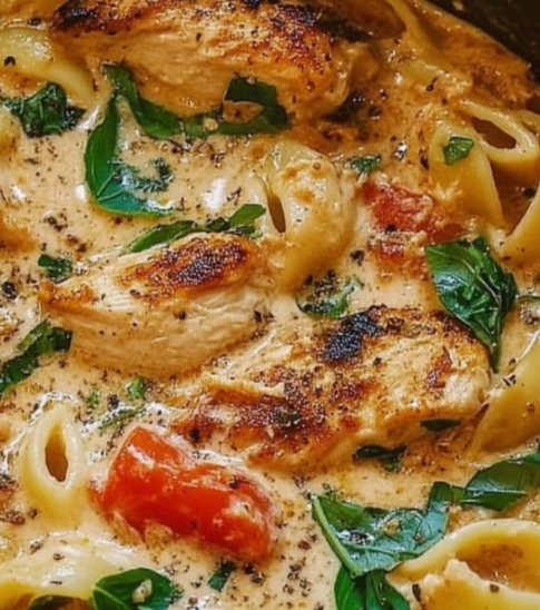 Creamy Tuscan Chicken Pasta Recipe