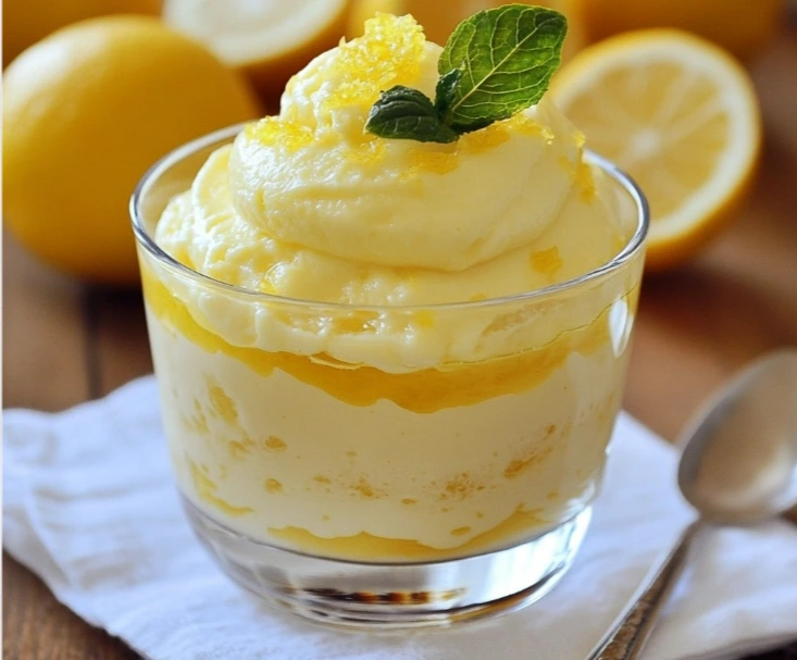 Easy Lemon Mousse in a glass – refreshing summer desserts idea