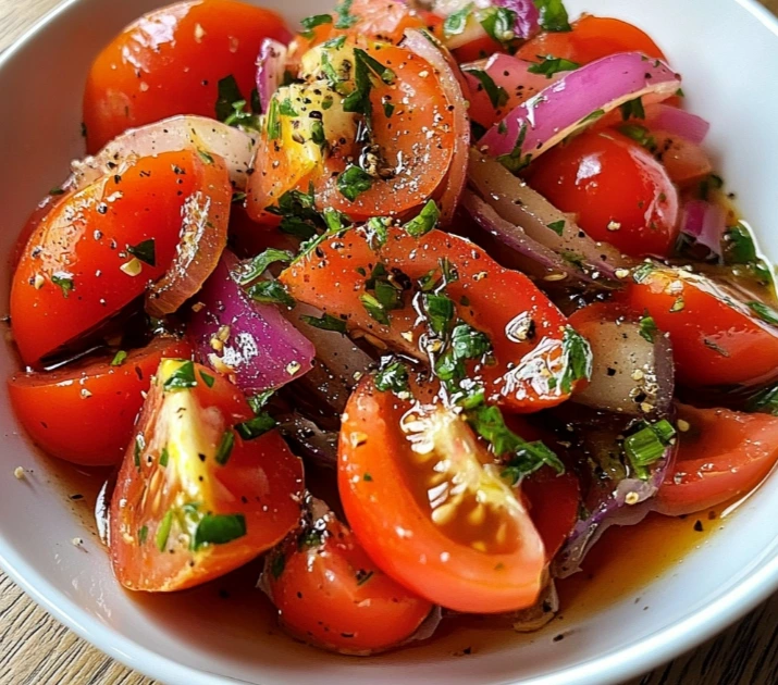 Fresh Tomato Salad with herbs and balsamic dressing