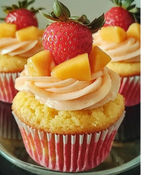 Strawberry Mango Cupcakes: A Perfect Blend of Fruity Delight