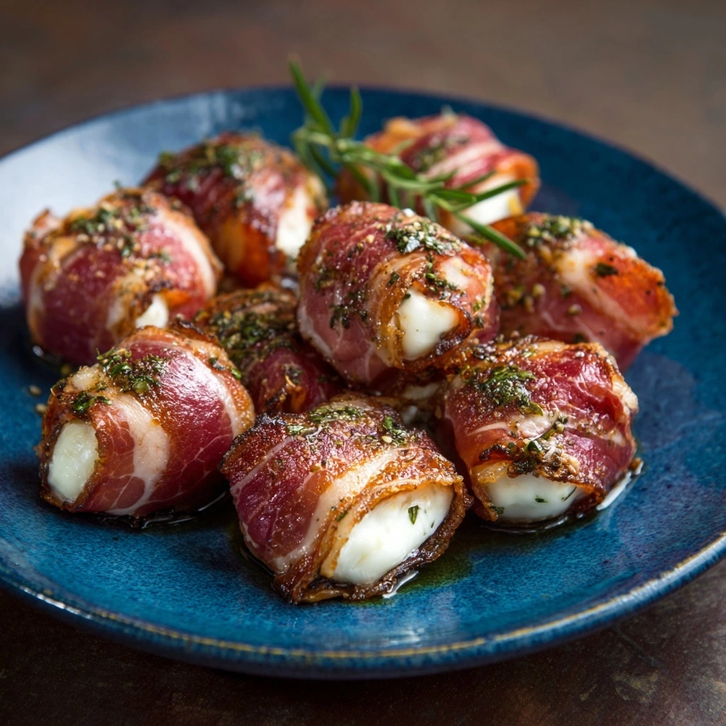 Prosciutto Wrapped Mozzarella Bites