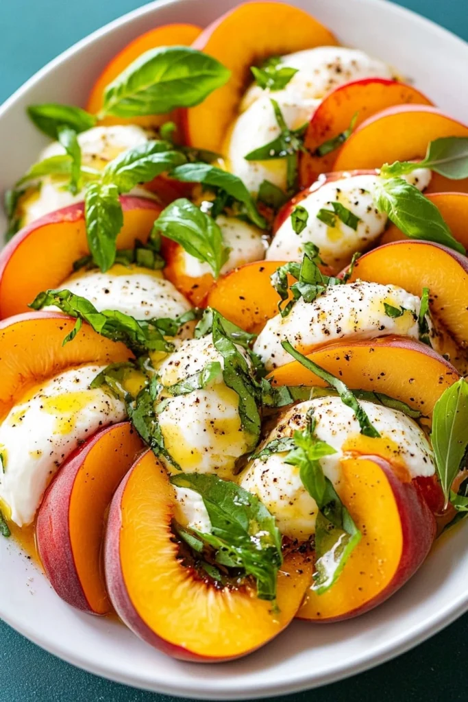 Peach Burrata Salad