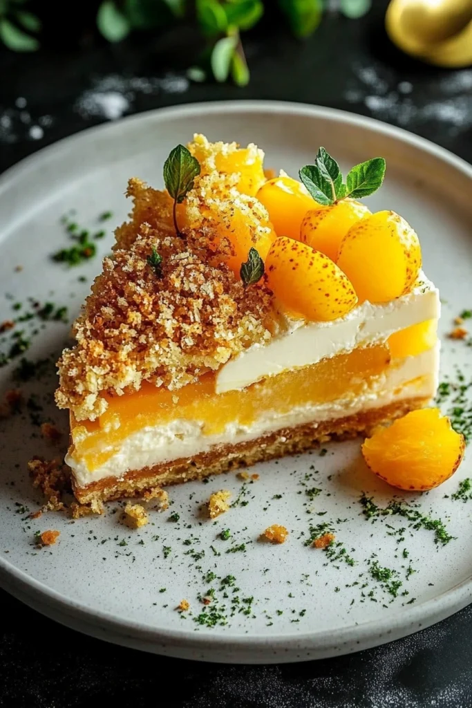 Peach Crumble Cheesecake