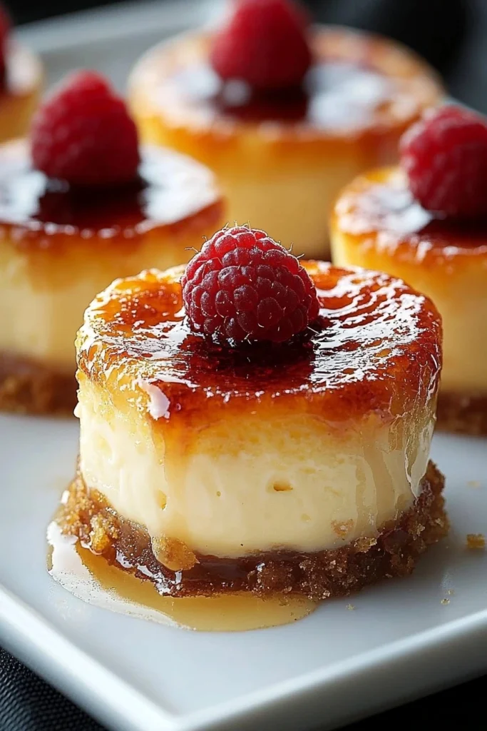 Mini Crème Brûlée Cheesecakes