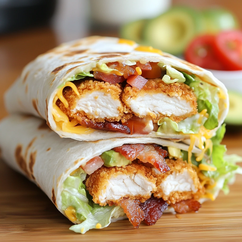Crispy Chicken Bacon Ranch Wrap Recipe
