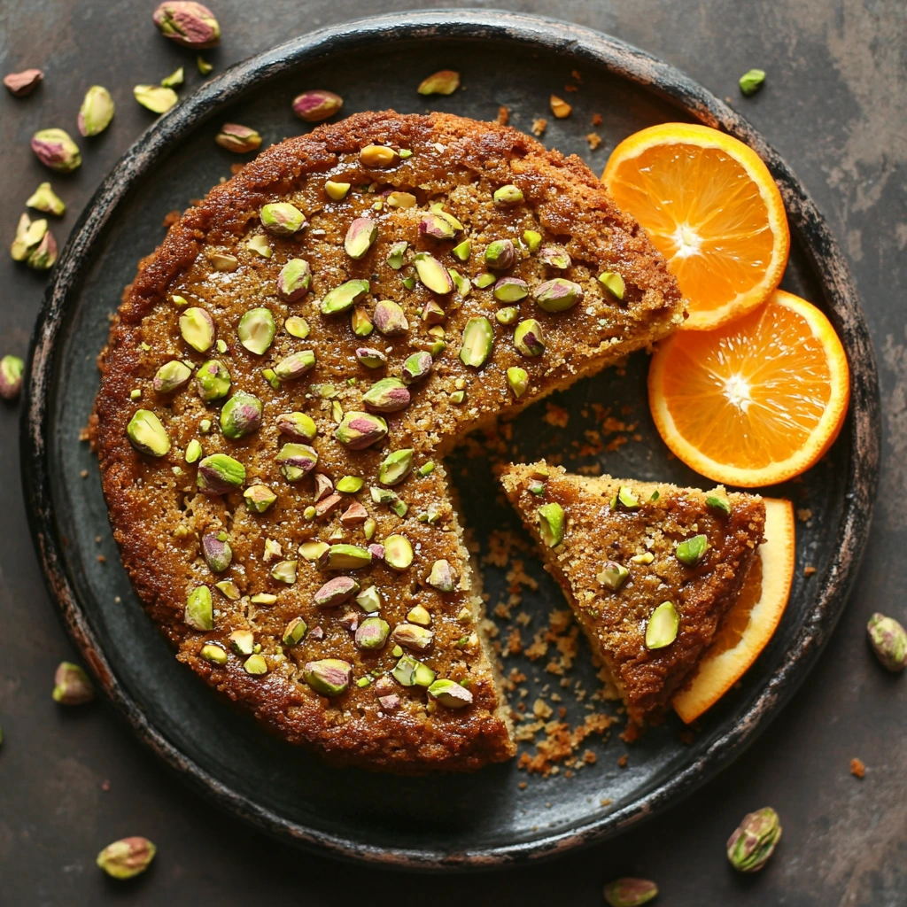 Orange Pistachio and Almond Cake | Moist, Gluten-Free & Bursting with Flavor