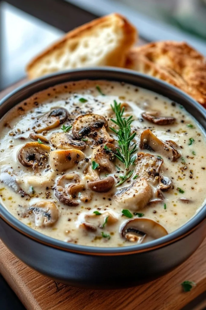 Creamy Mushroom Soup:
