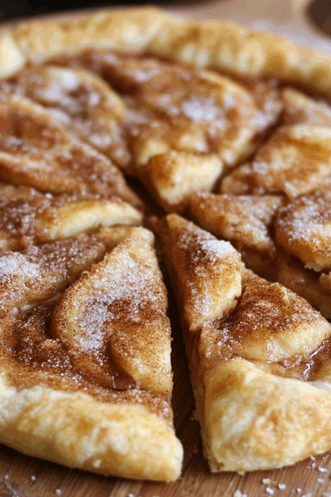 Cinnamon-Sugar Pizza Made with Crescent Rolls