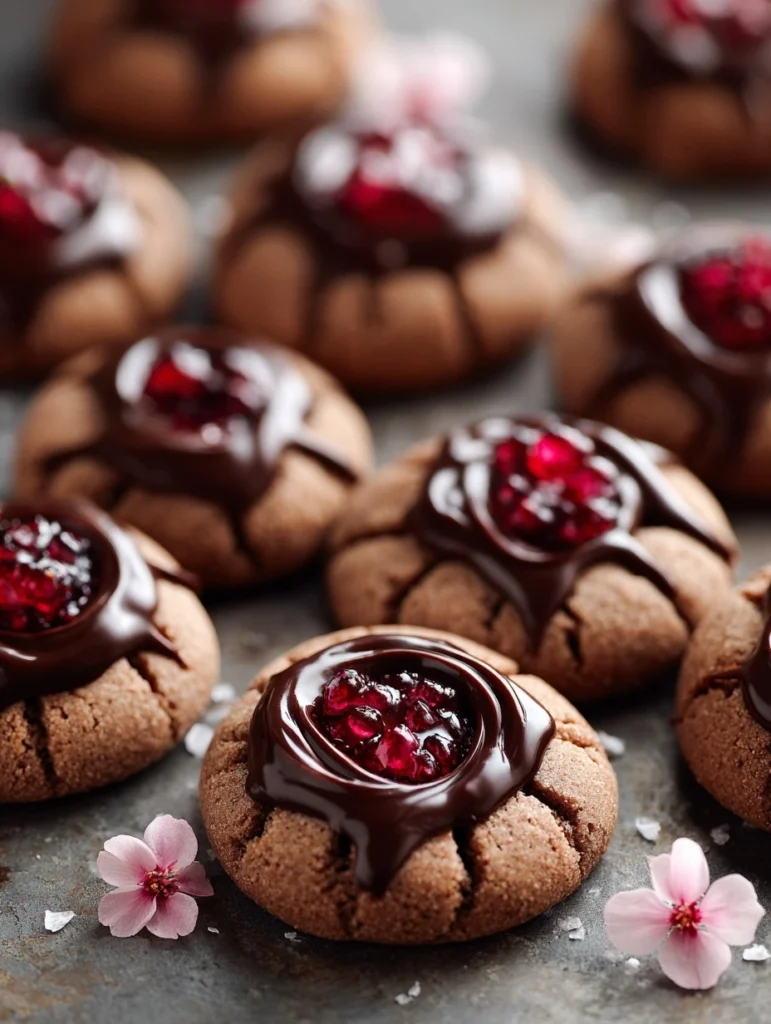 Chocolate Thumbprint Cookies