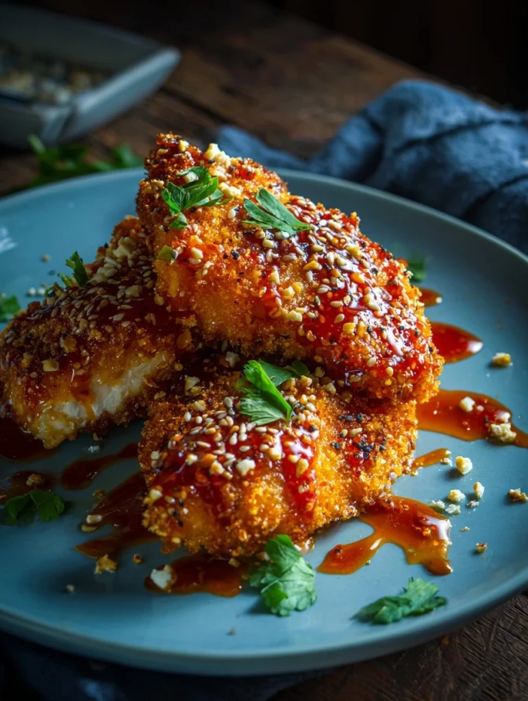 Main Dishes for Dinner: Crispy Hot Honey Feta Chicken