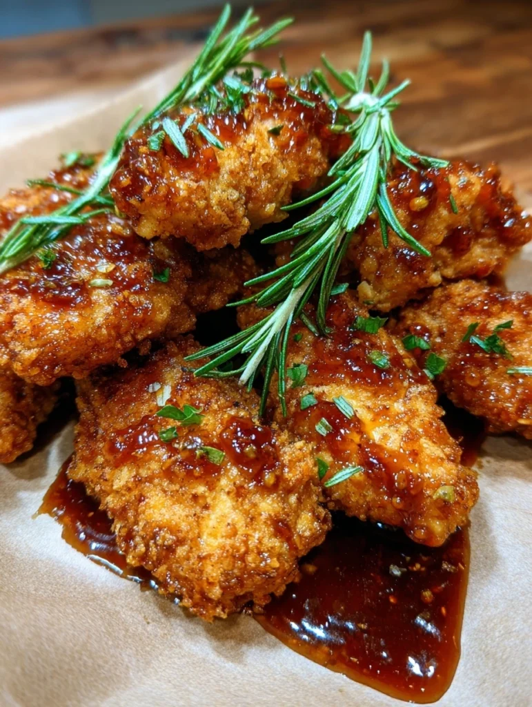 Baked Crunchy Hot Honey Chicken