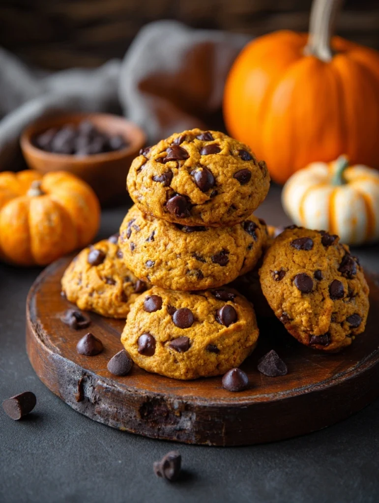 Pumpkin Chocolate Chip Cookies