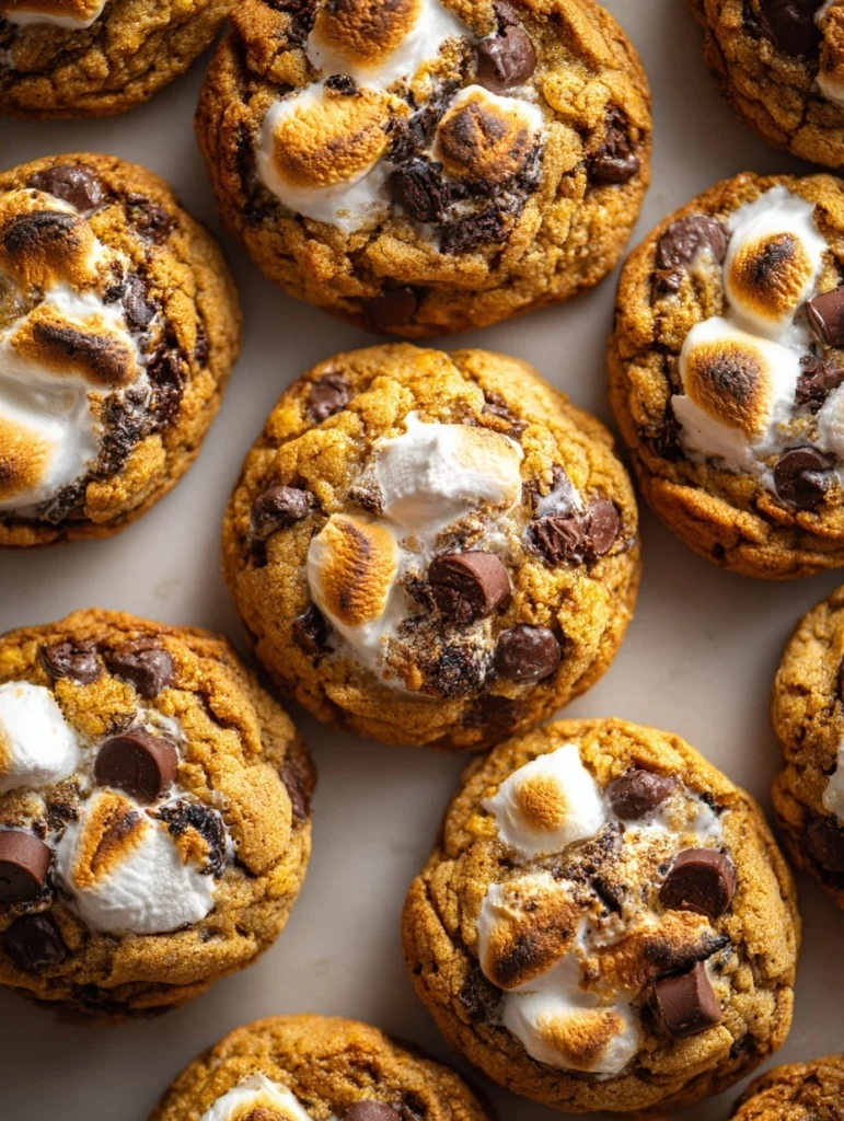 Pumpkin S’mores Cookies