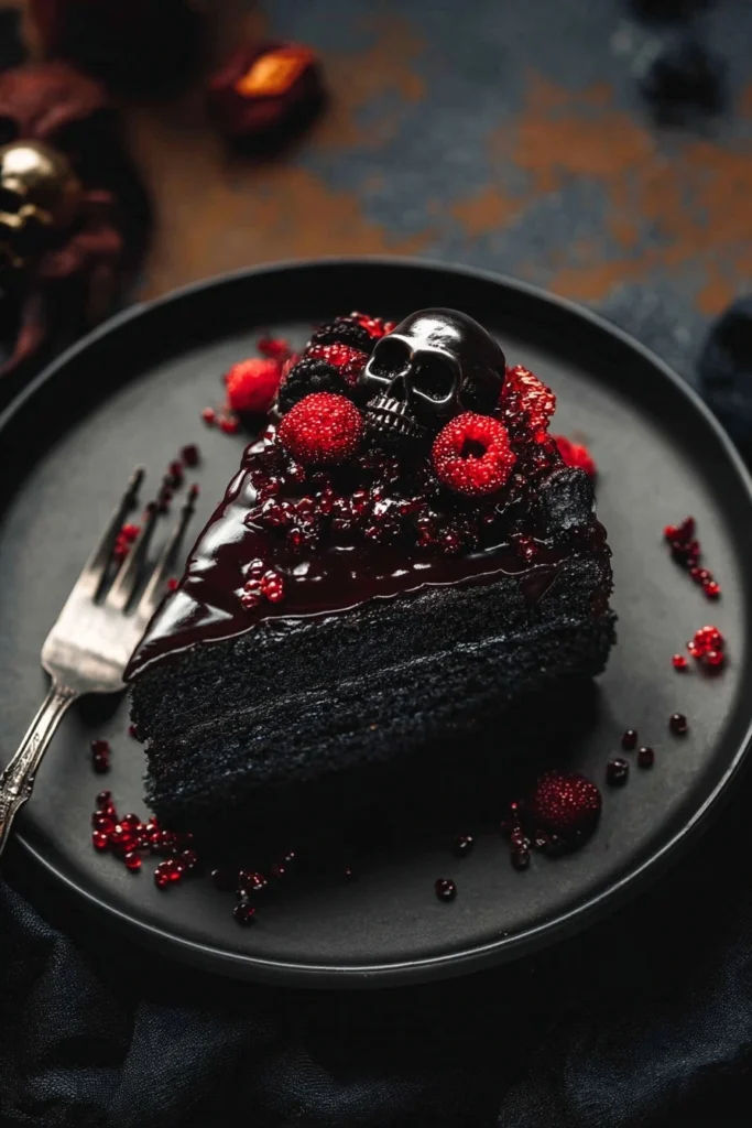 spooky-black-velvet-halloween-cake