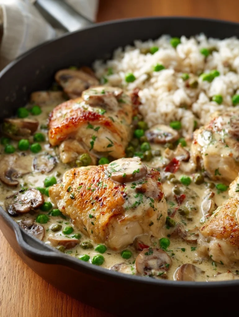 Skillet with creamy pepperoncini chicken – an easy main dish for dinner