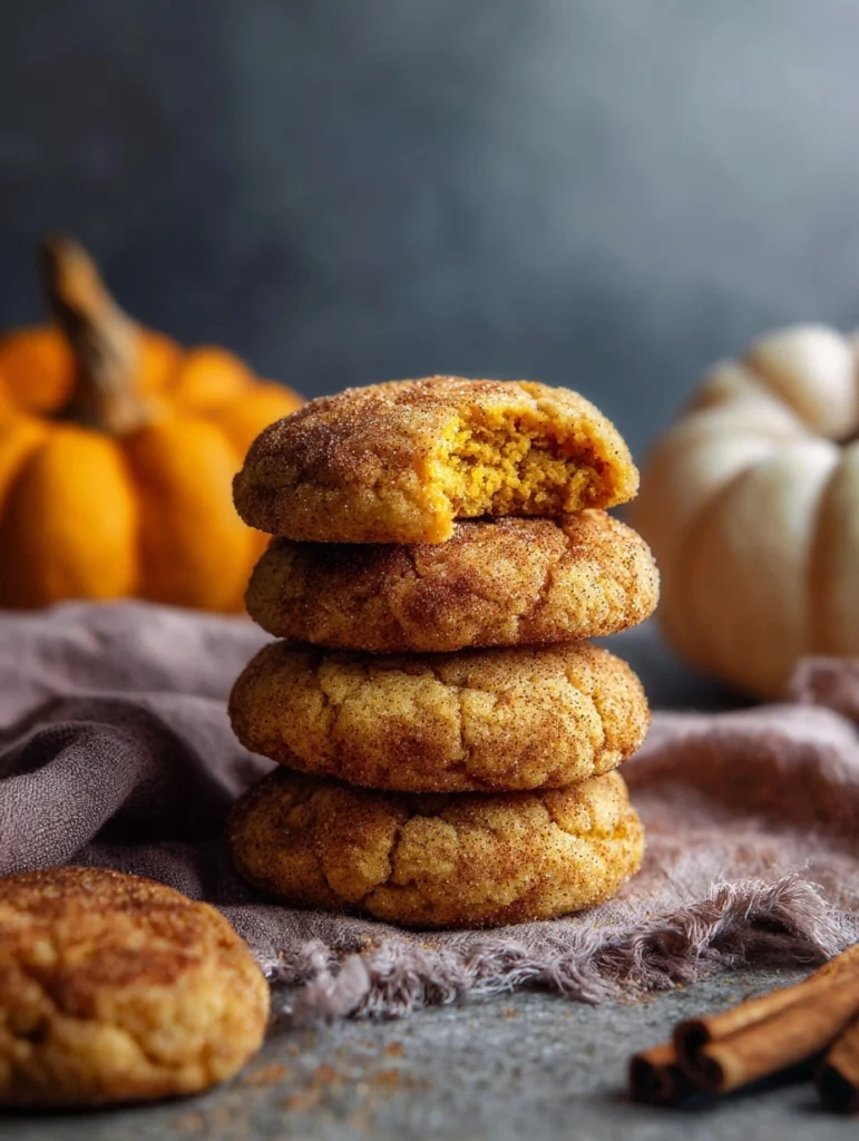 Fall Desserts: Pumpkin Snickerdoodle Cookies