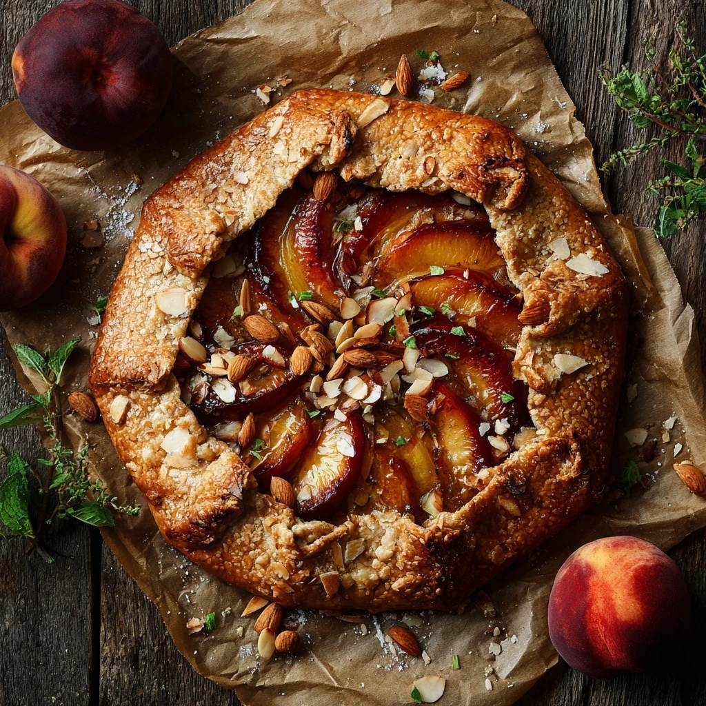 peach galette