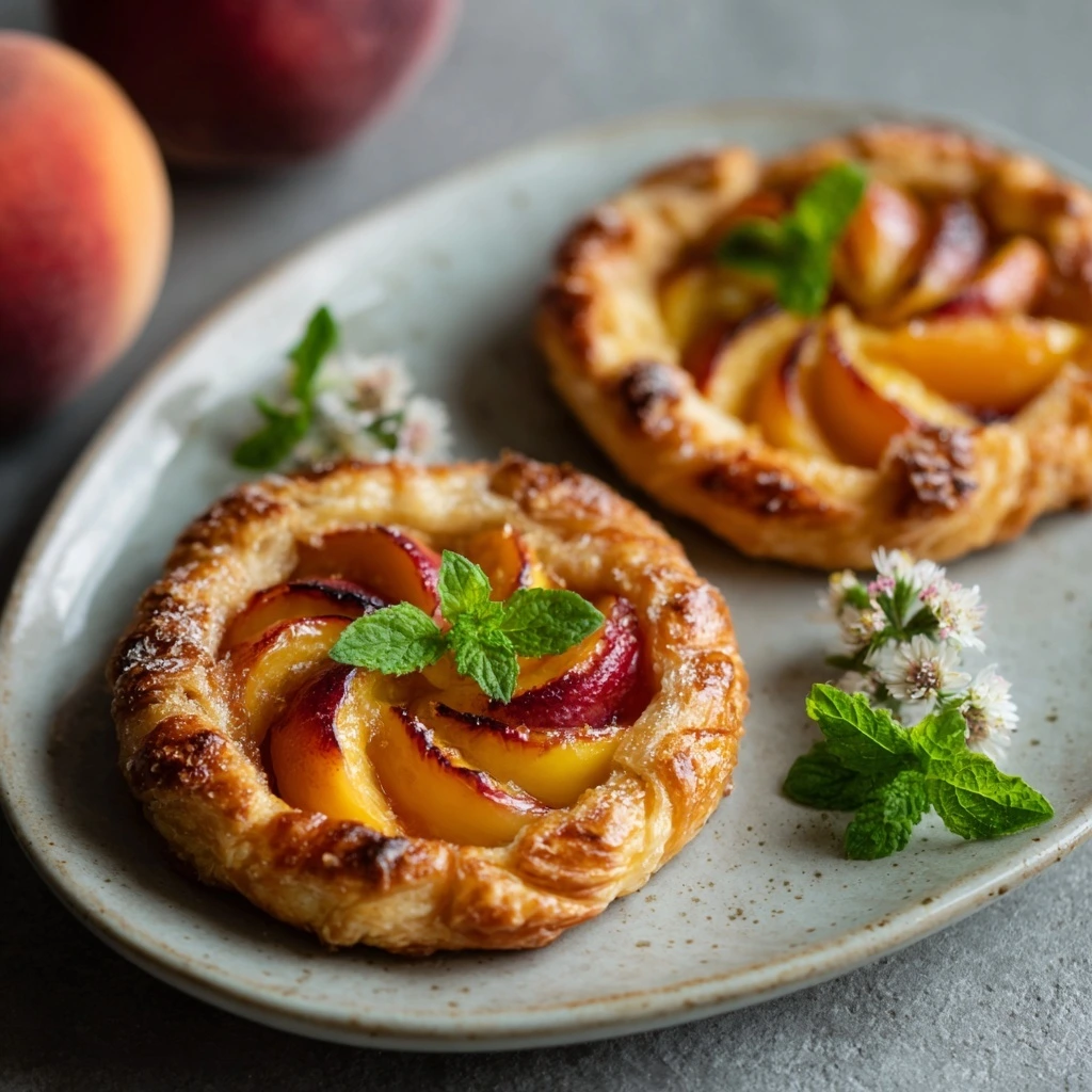Mini Peach Galettes
