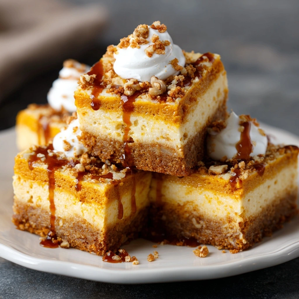 Pumpkin Cheesecake Bars