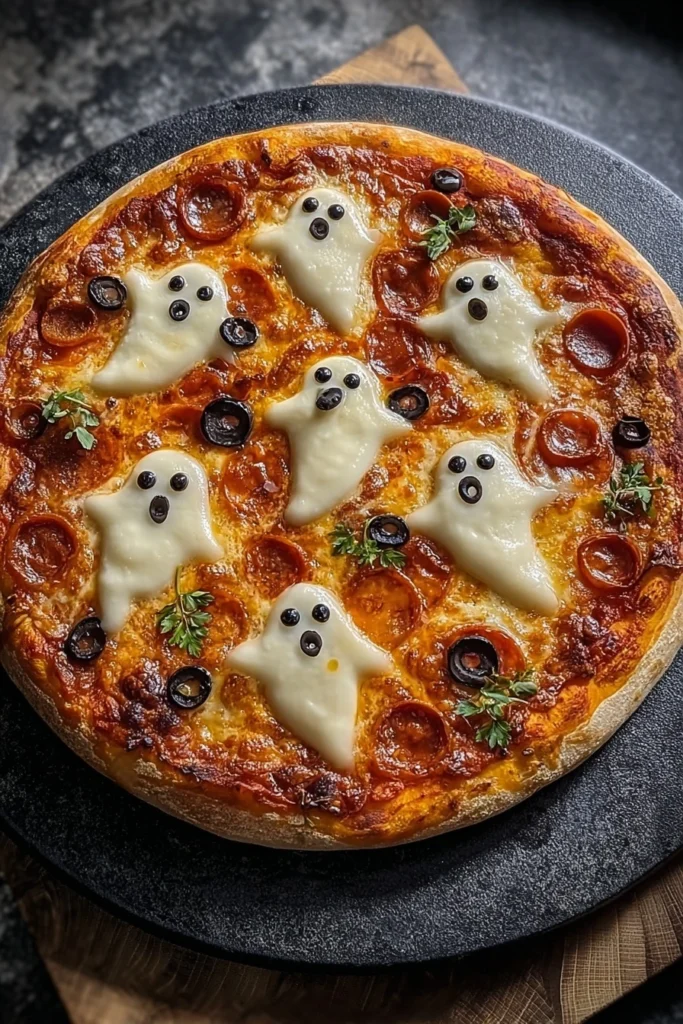 Halloween Recipes: Make This Spooky Ghost Pizza at Home