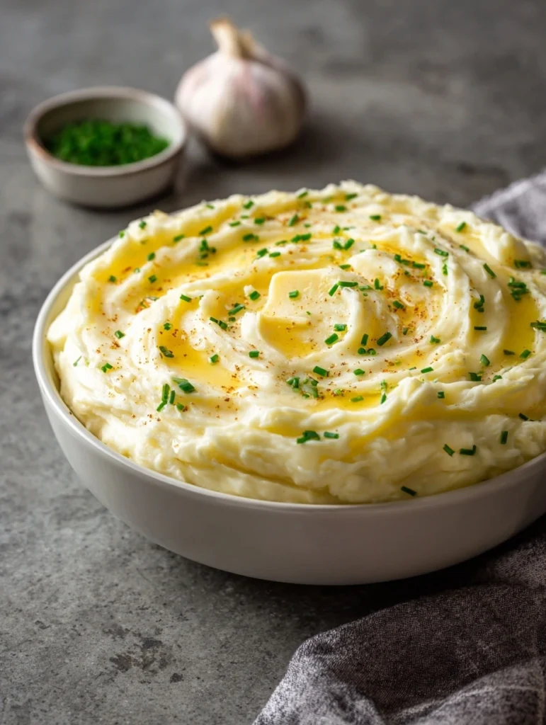 Thanksgiving Recipes: Creamy Garlic Mashed Potatoes Side Dish