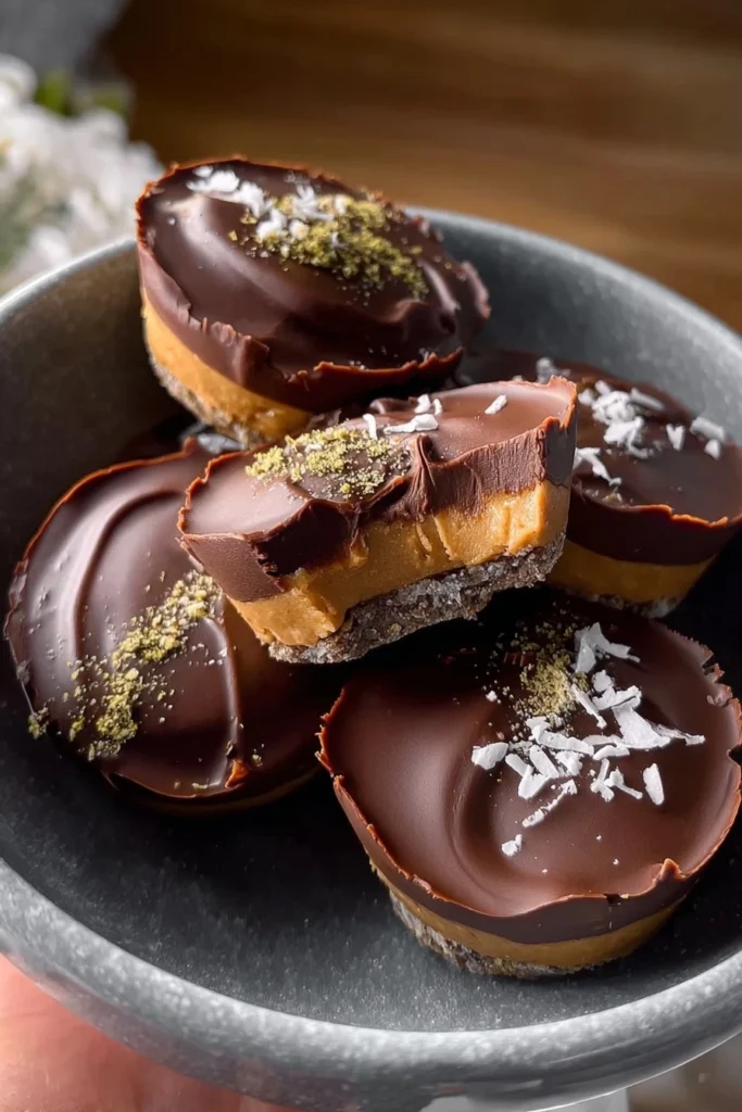 No Bake Peanut Butter Oat Cups