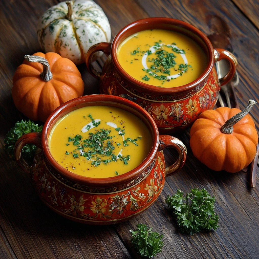 Pumpkin Soup Creamy Halloween Style