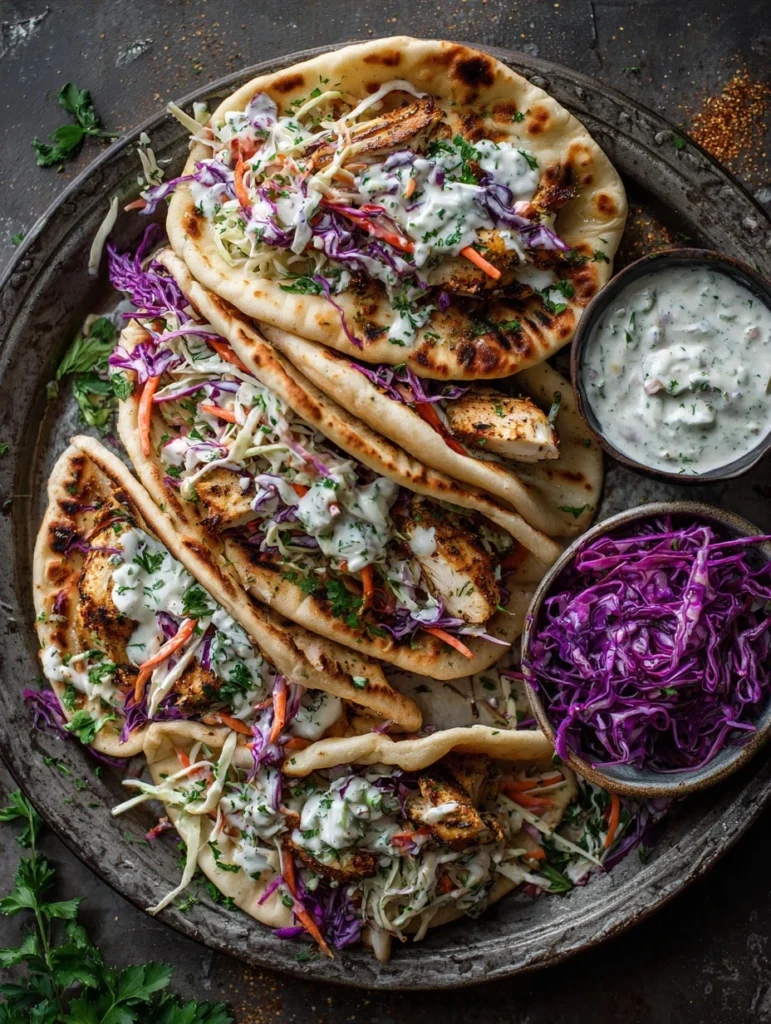 Quick and Healthy Dinner Idea with Chicken Pitas