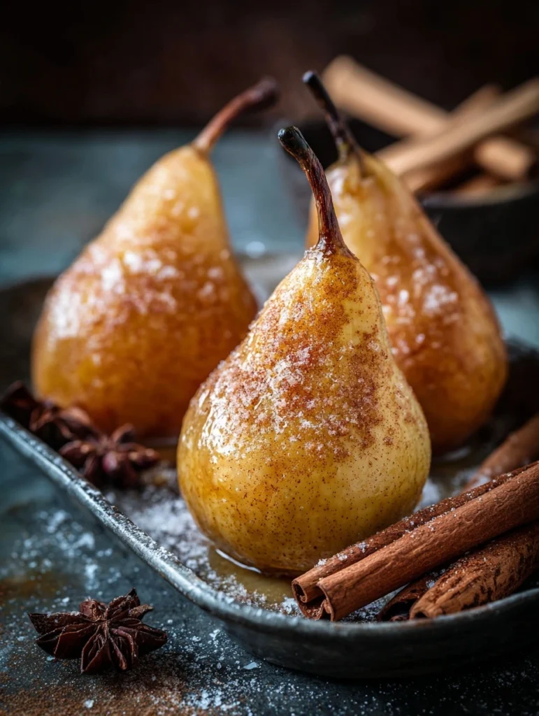 Fall Recipes: Baked Pears with Honey & Cinnamon