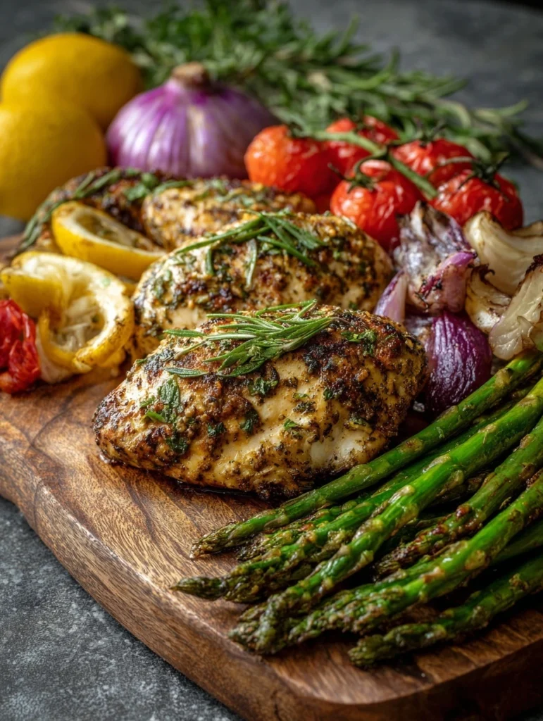 Mediterranean Herb Crusted Grilled Chicken