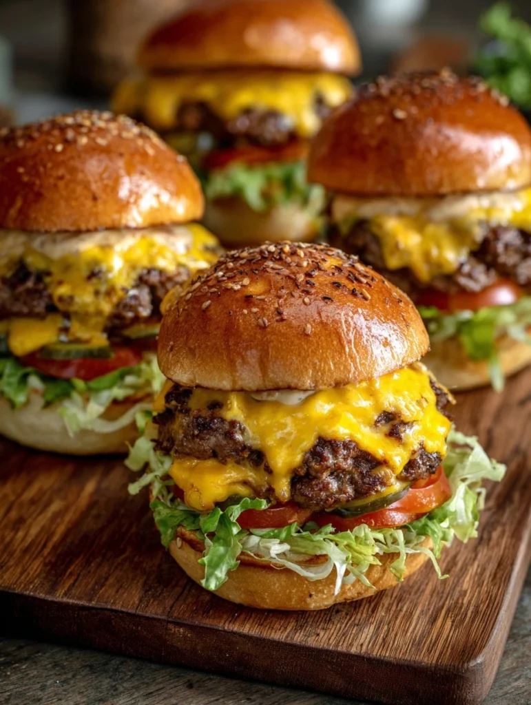 Mini Big Mac Cheeseburgers