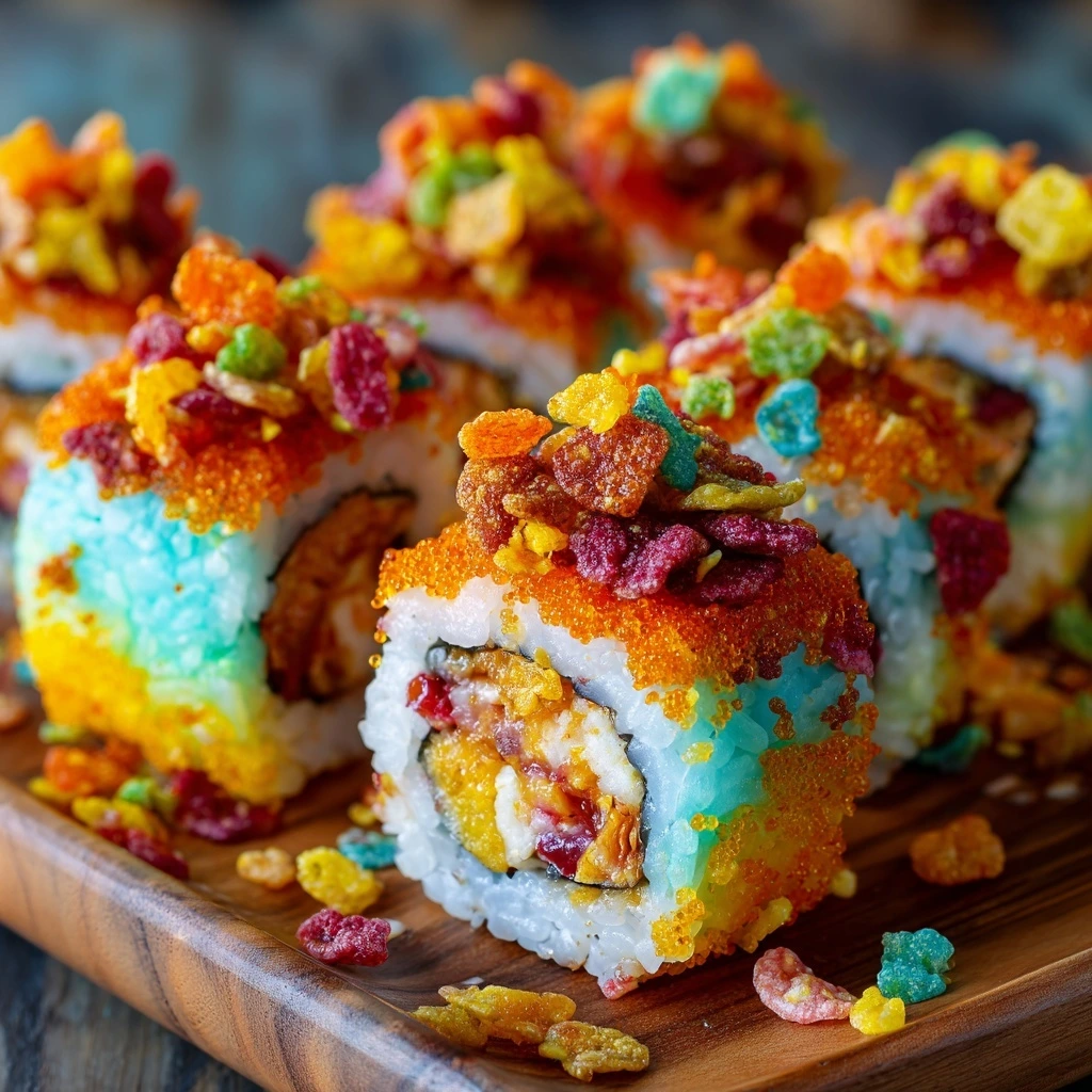 Fruity Pebbles Sushi – A Fun & Colorful Treat!