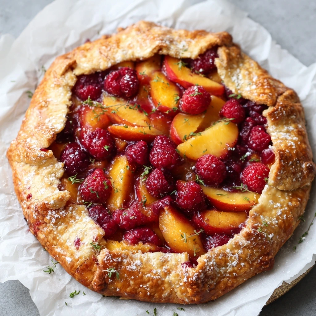 Peach and Raspberry Galette No-Fail Summer Dessert
