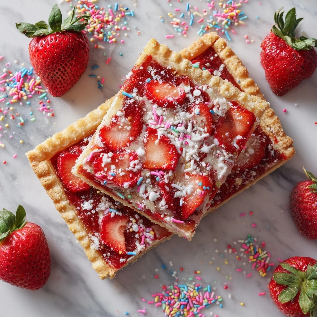 Strawberry Pop Tart Slab Pie Recipe