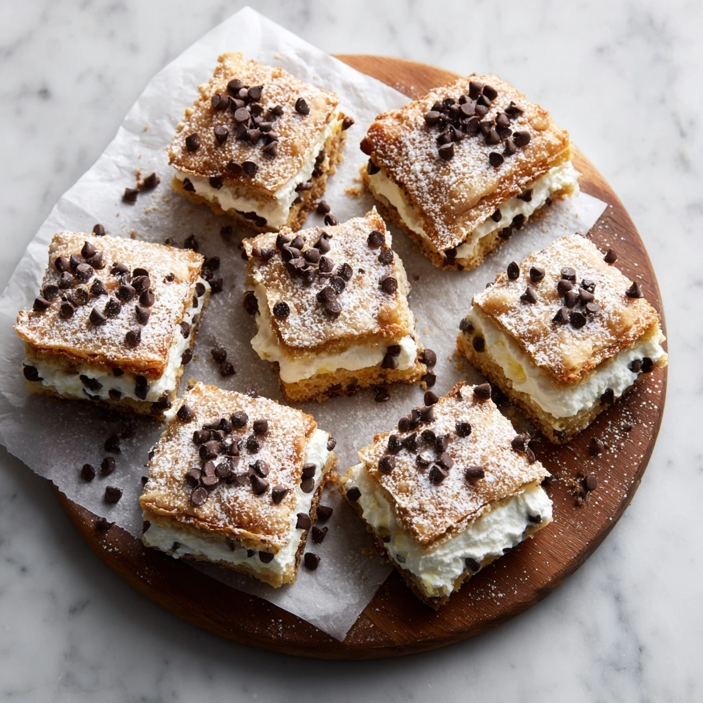 Classic Cannoli Squares
