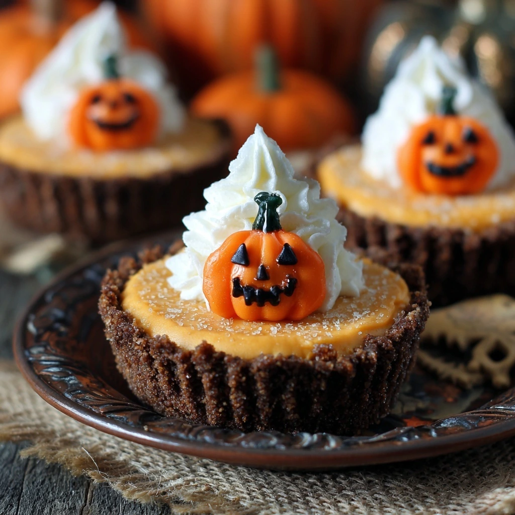 No-Bake Halloween Mini Pumpkin Pies – The Perfect Spooky Treat