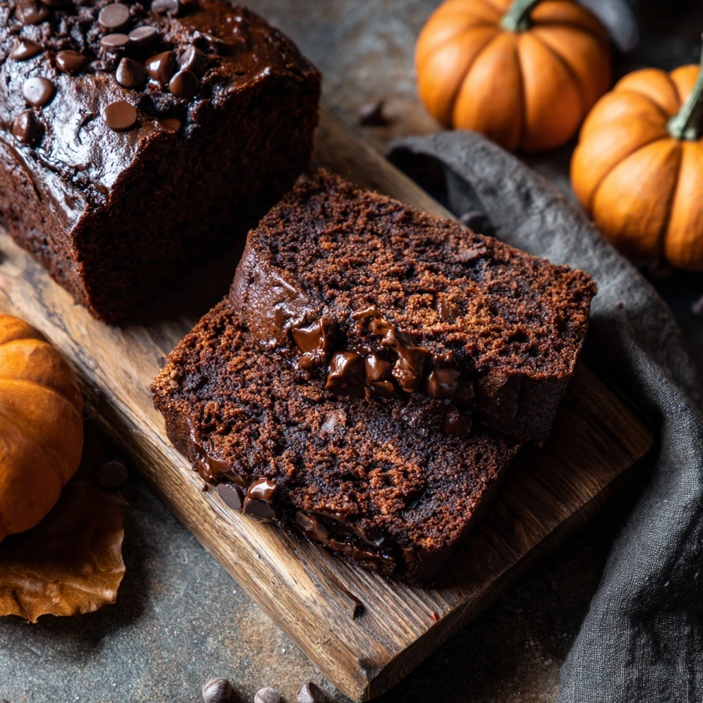 Moist Chocolate Pumpkin Bread