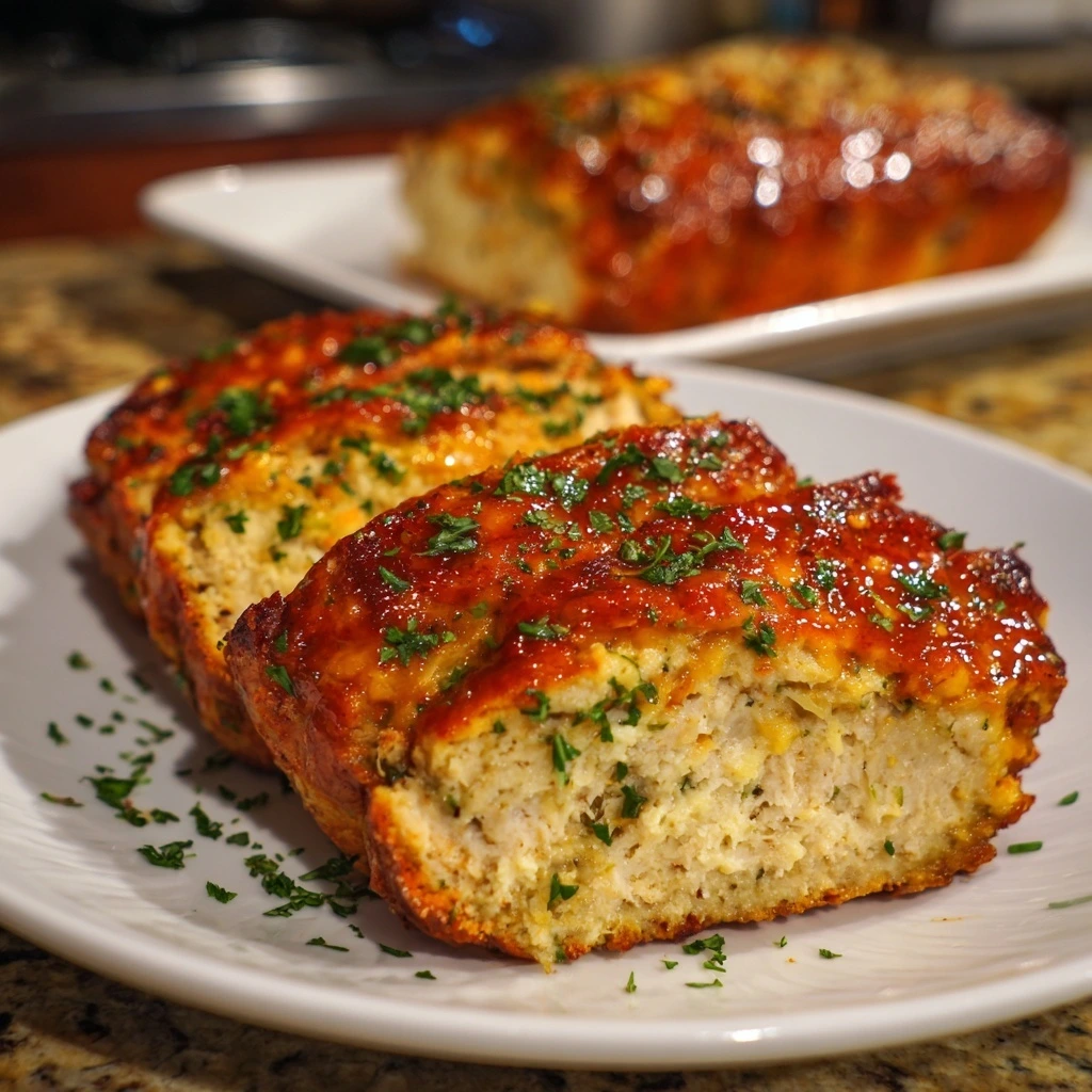 Chicken Meatloaf Garlic Parmesan Flavor